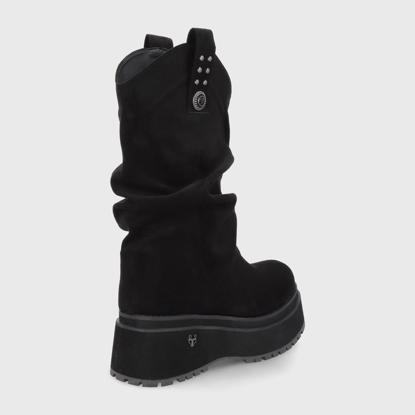 Bota Plataforma Negra Mujer 1509C - Gotta Perú