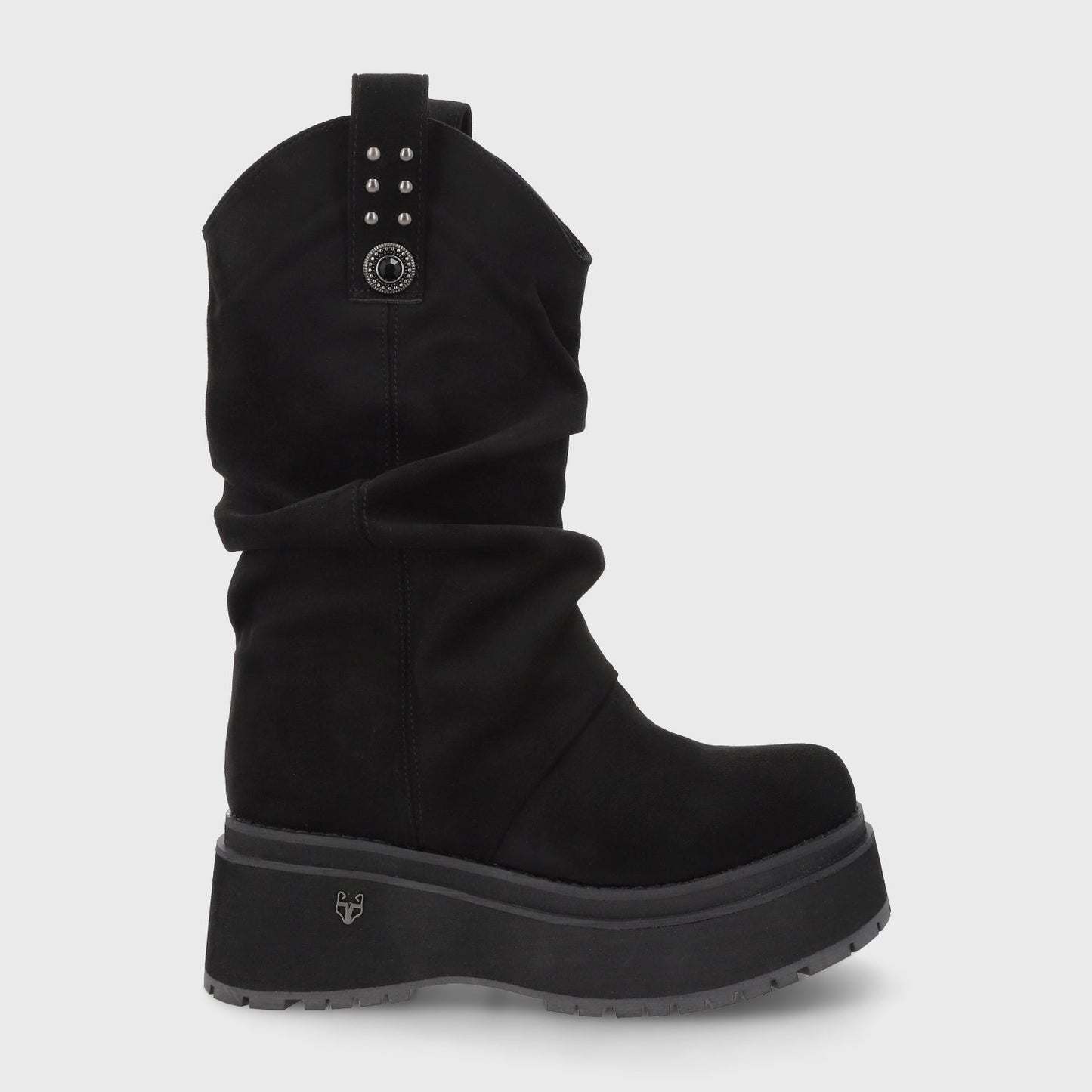 Bota Plataforma Negra Mujer 1509C - Gotta Perú