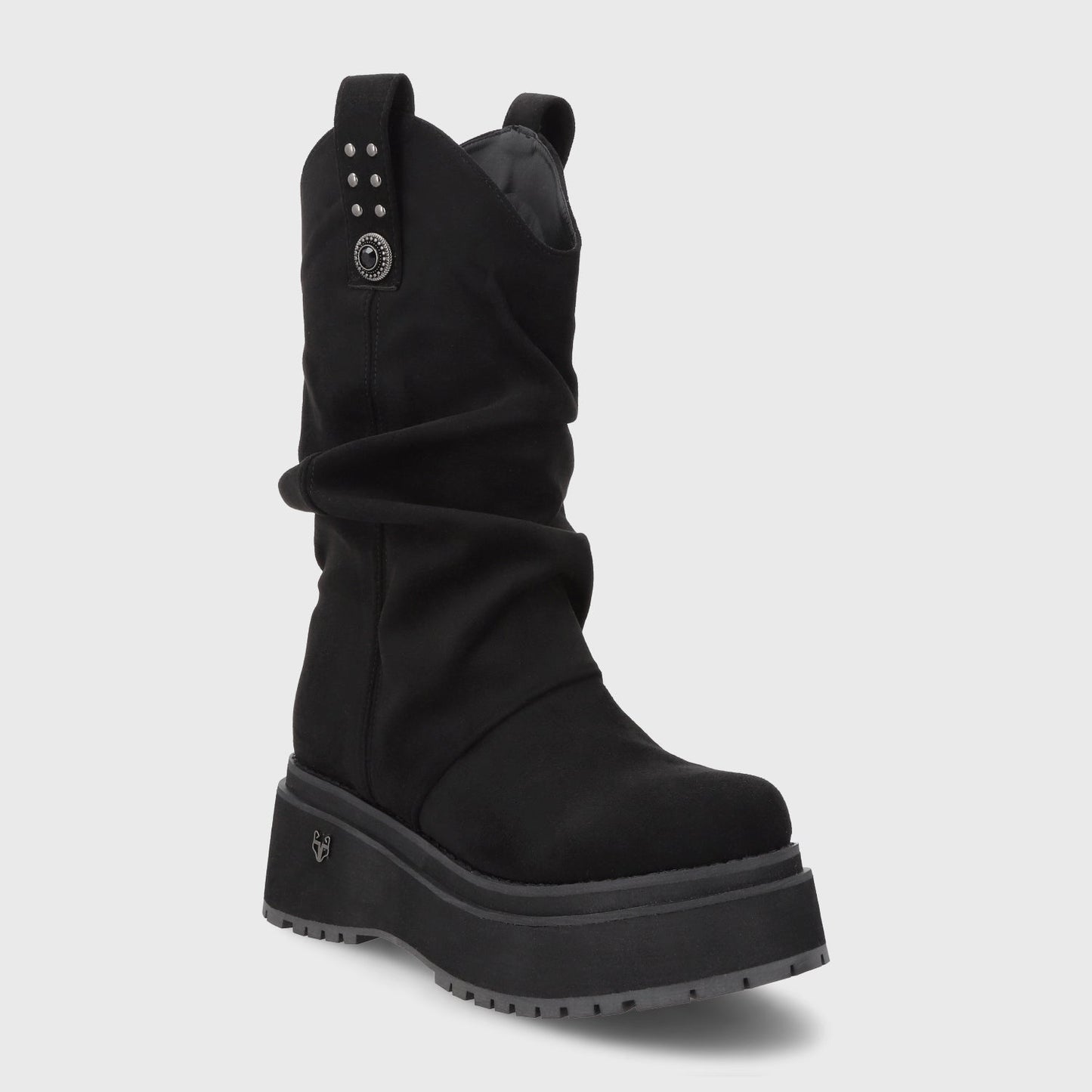 Bota Plataforma Negra Mujer 1509C - Gotta Perú