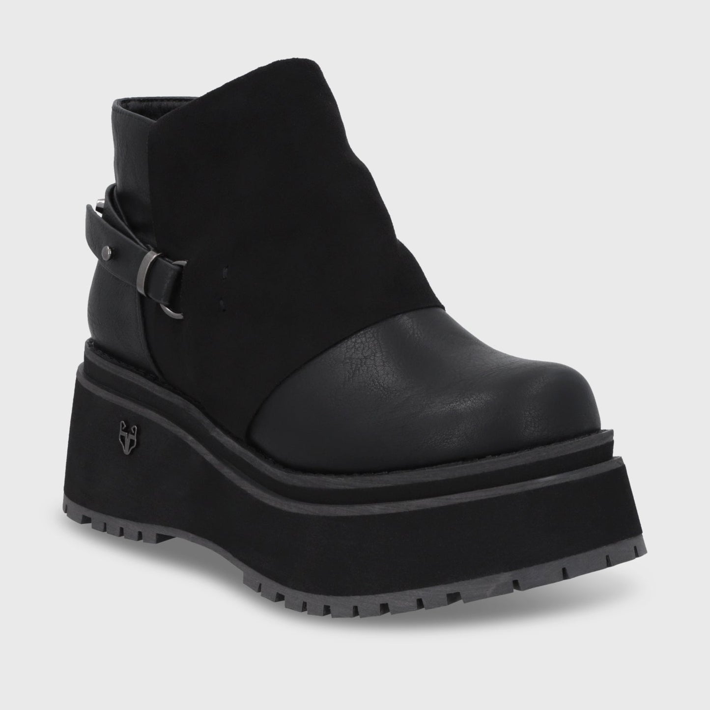 Botin Plataforma Negro Mujer 1509B - Gotta Perú