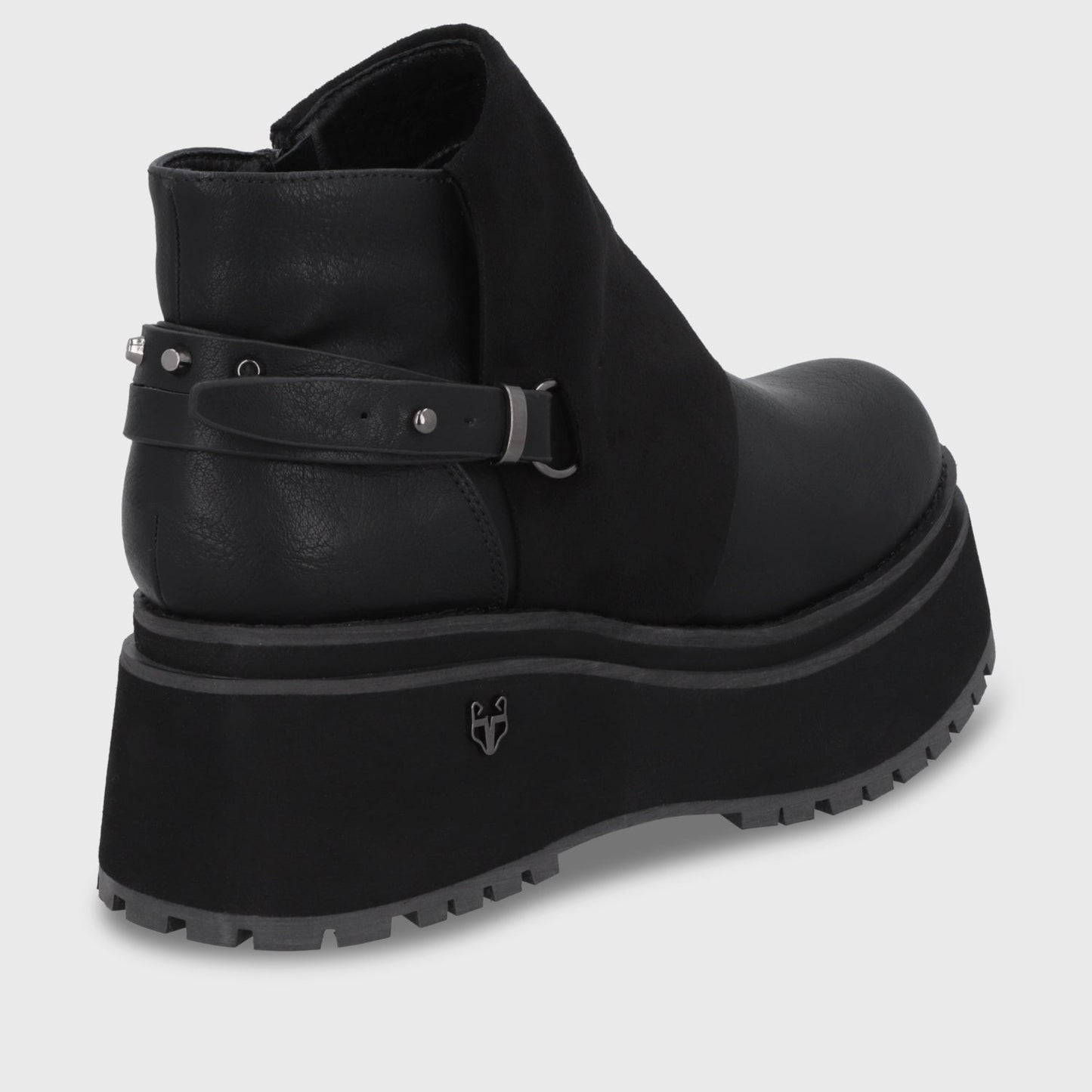 Botin Plataforma Negro Mujer 1509B - Gotta Perú