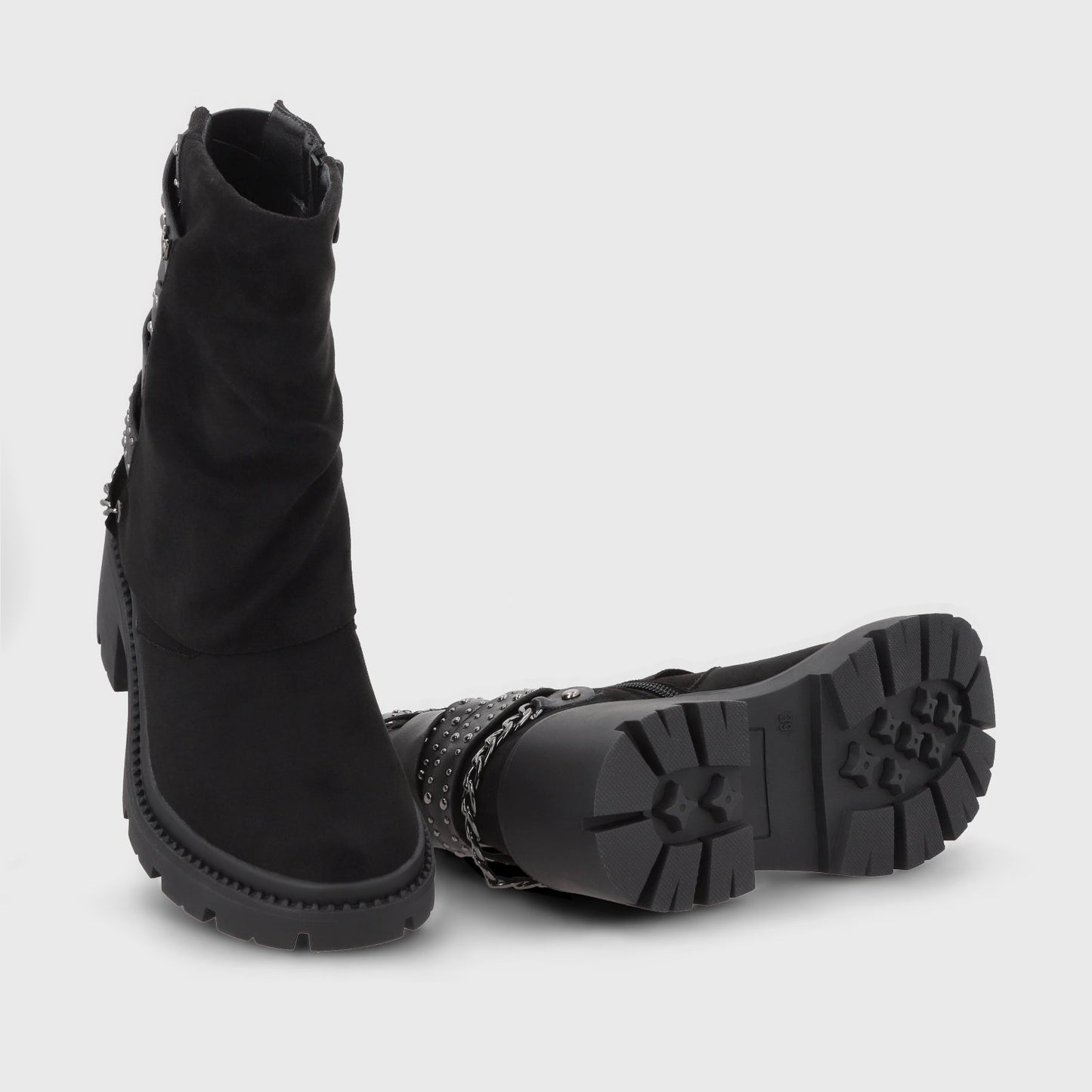 Botin Taco Negro Mujer 45746 - Gotta Perú