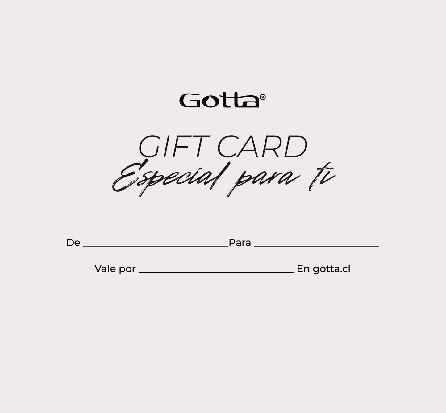Gift Card Gotta - Gotta Perú