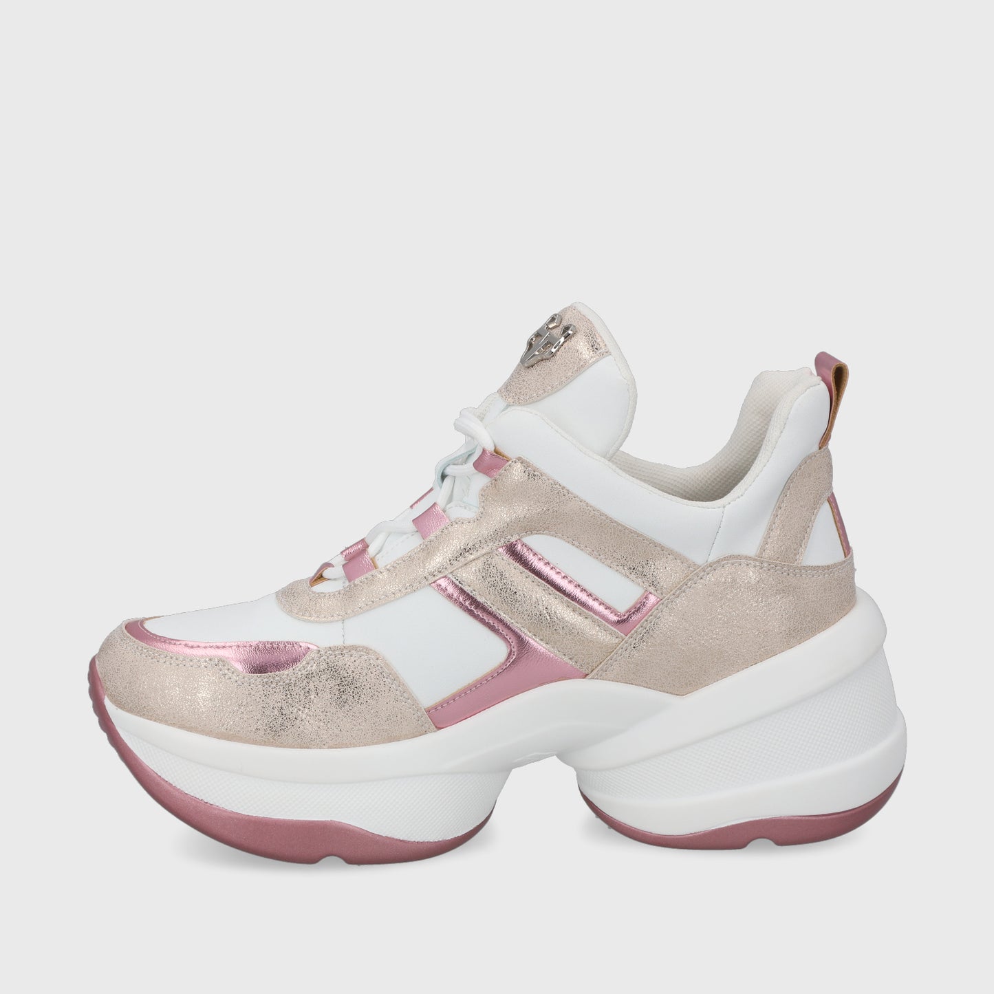 Zapatilla Plataforma Rosada Mujer 13162