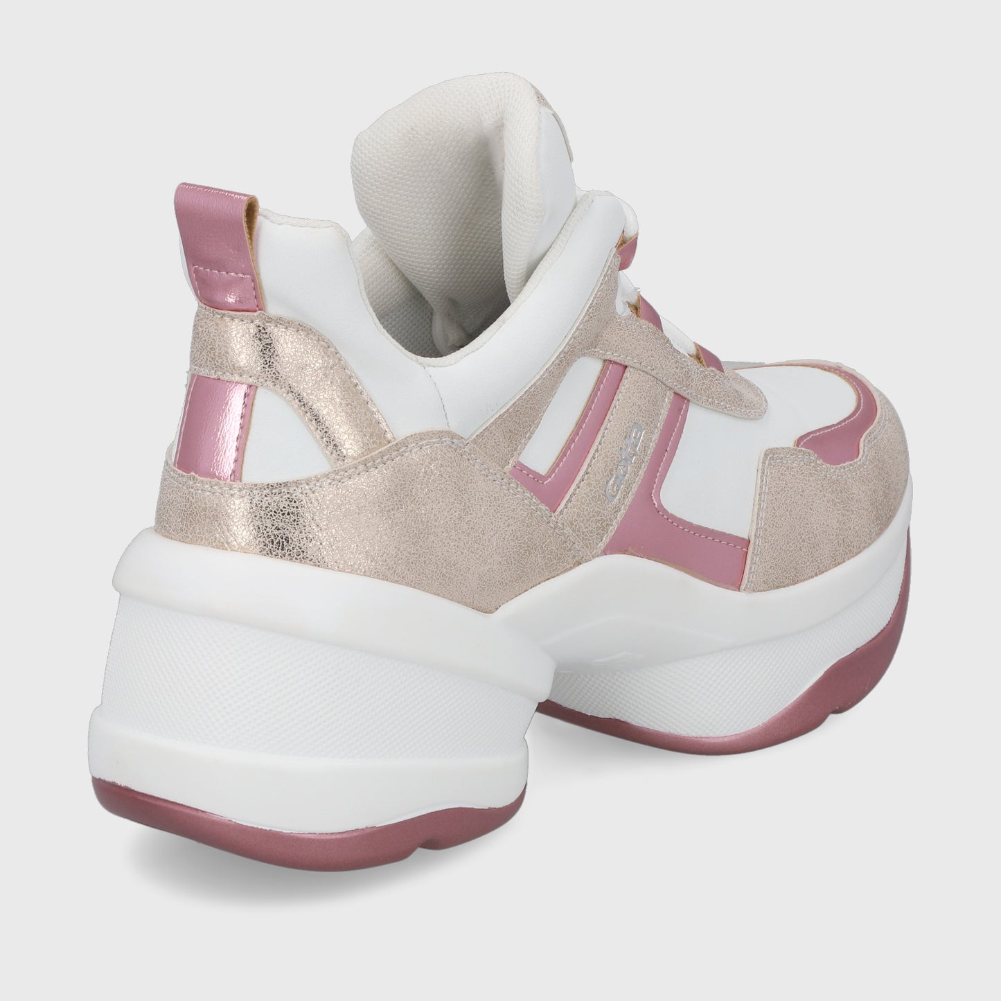 Zapatilla Plataforma Rosada Mujer 13162
