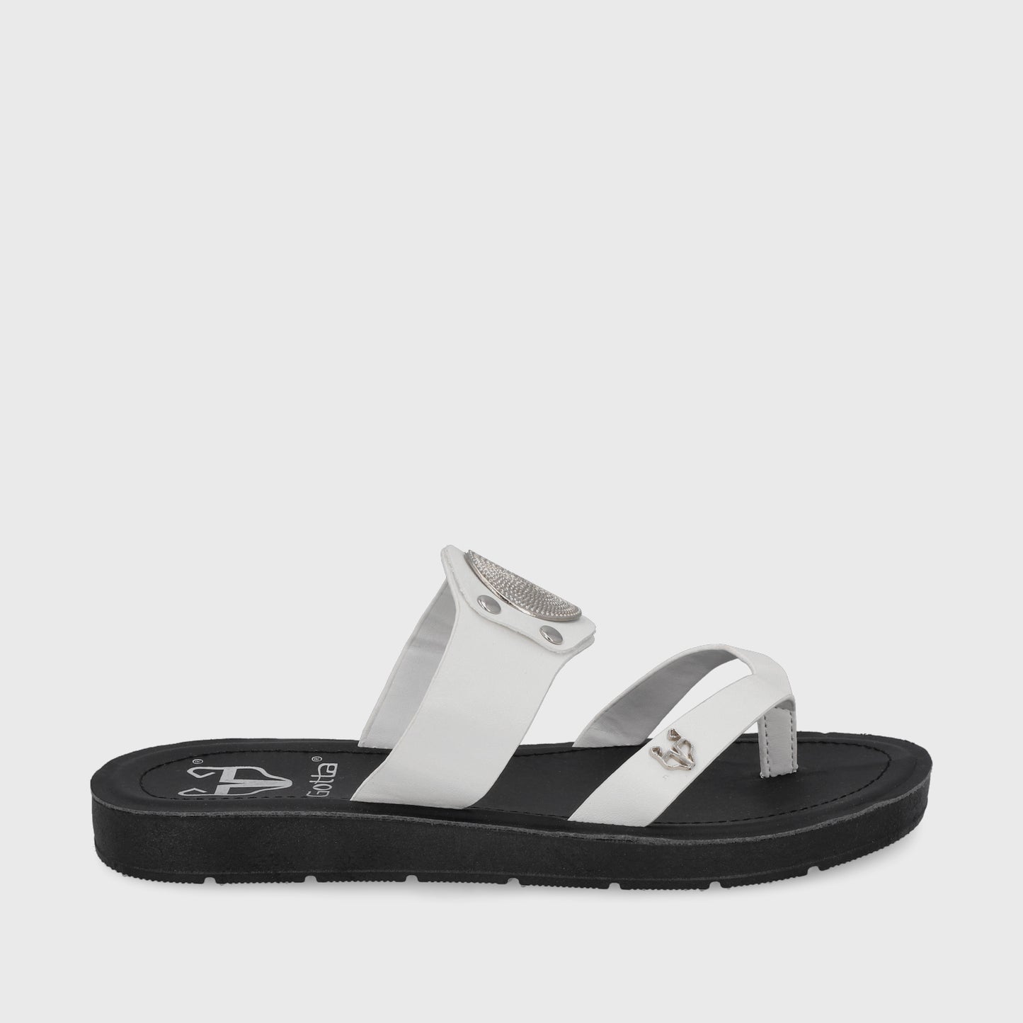 Sandalia Blanca Mujer 13256