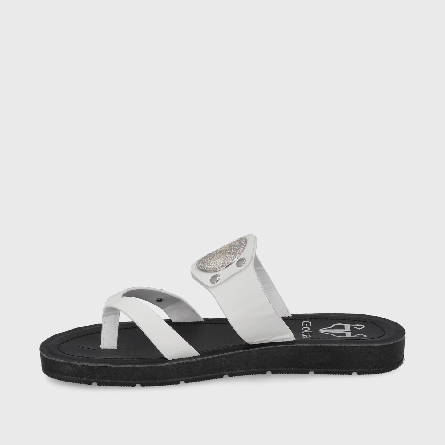 Sandalia Blanca Mujer 13256