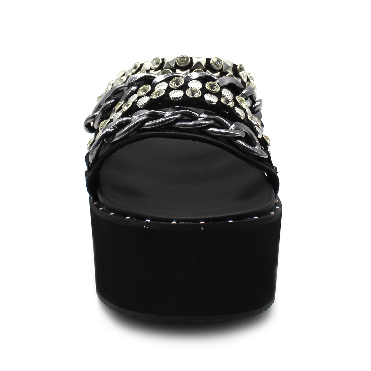 Sandalia Negra Mujer 15661