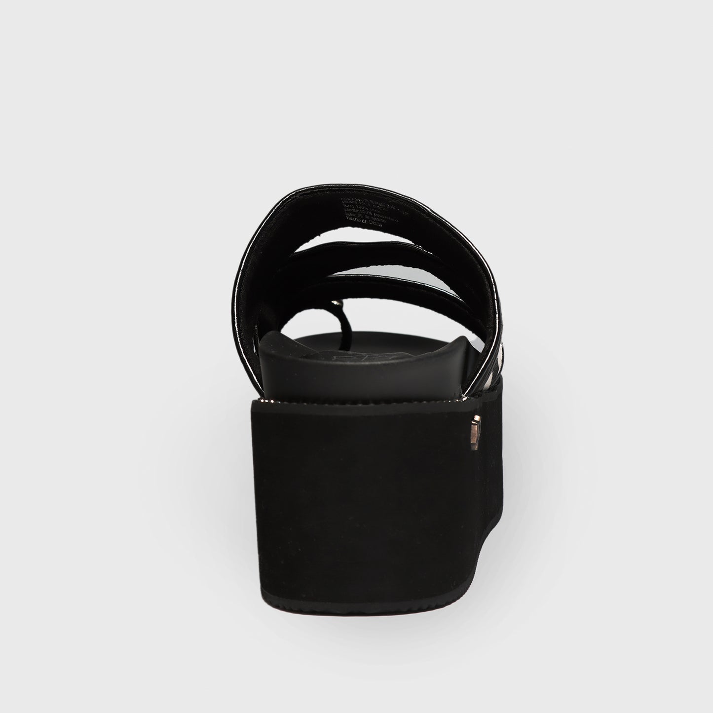 Sandalia Plataforma Animal Print Cuero Mujer 15662