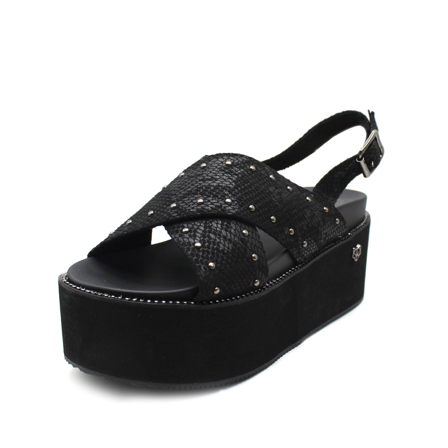 Sandalia Negra Mujer 15663
