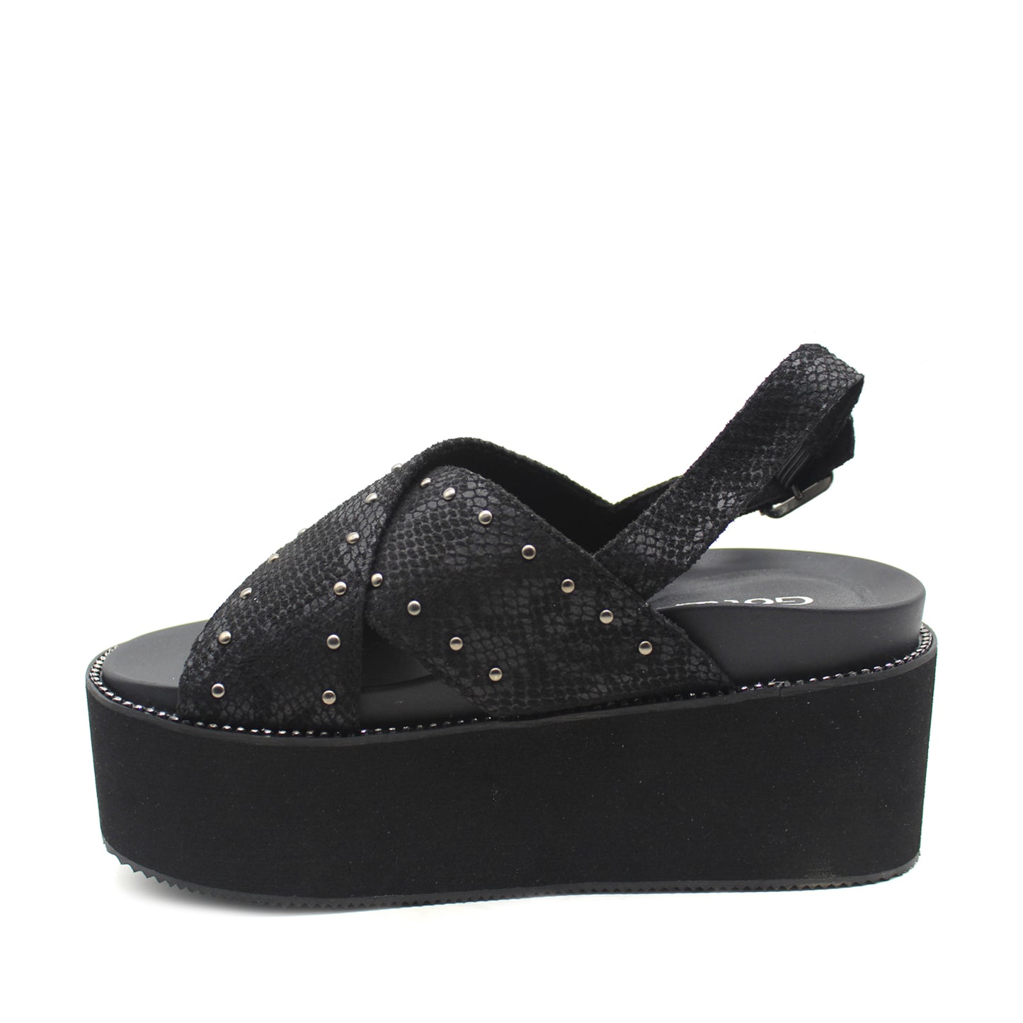 Sandalia Negra Mujer 15663