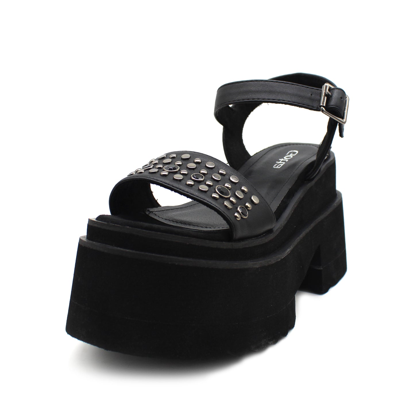 Sandalia Negra Mujer 15682