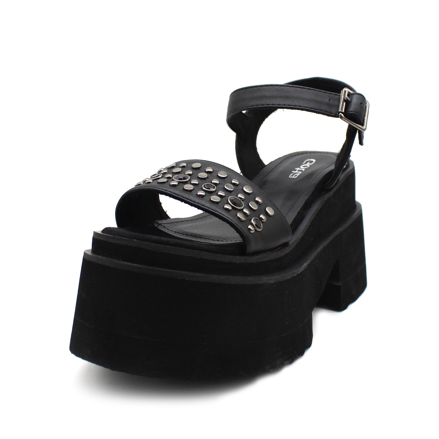 Sandalia Negra Mujer 15682