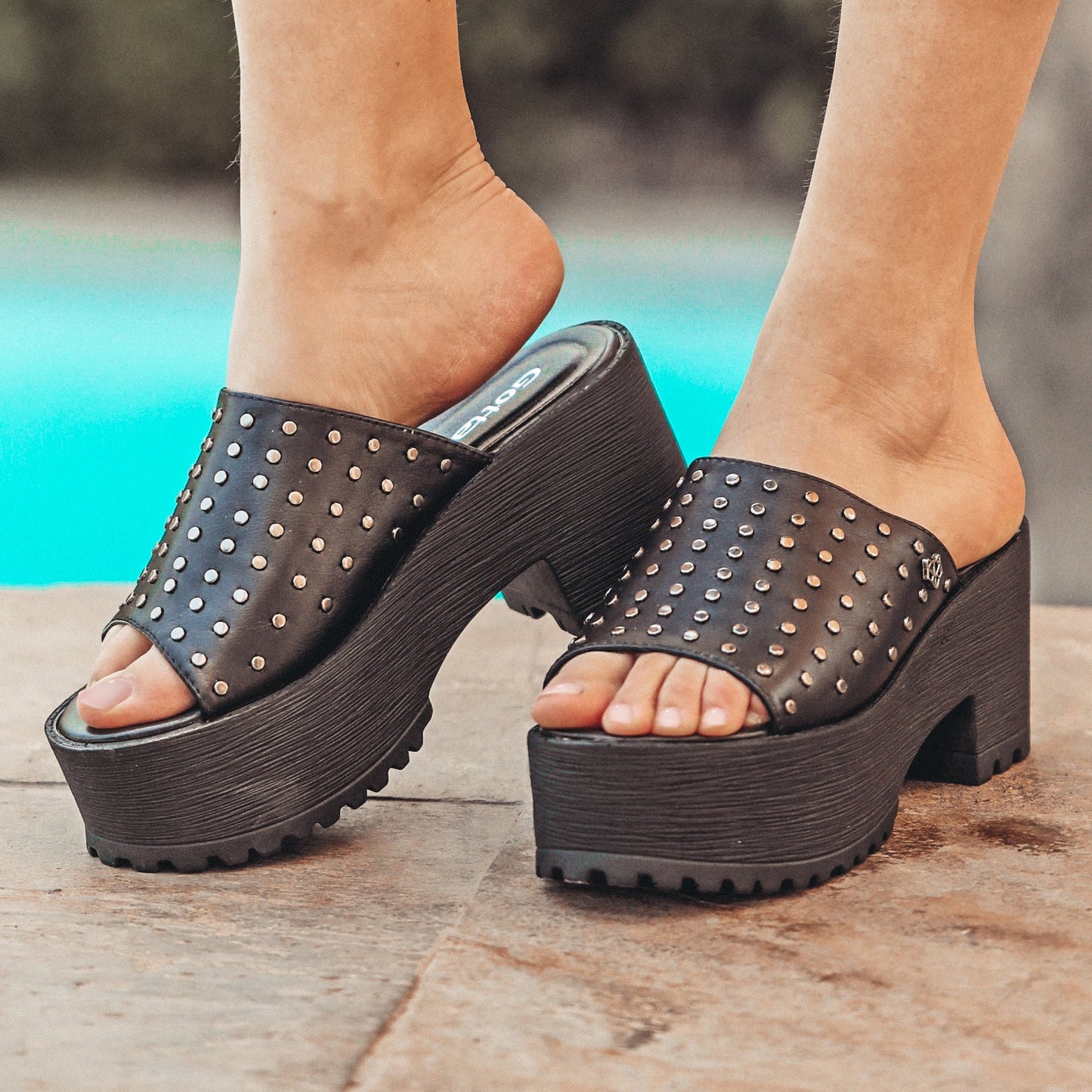 Sandalia Negra Mujer 15723