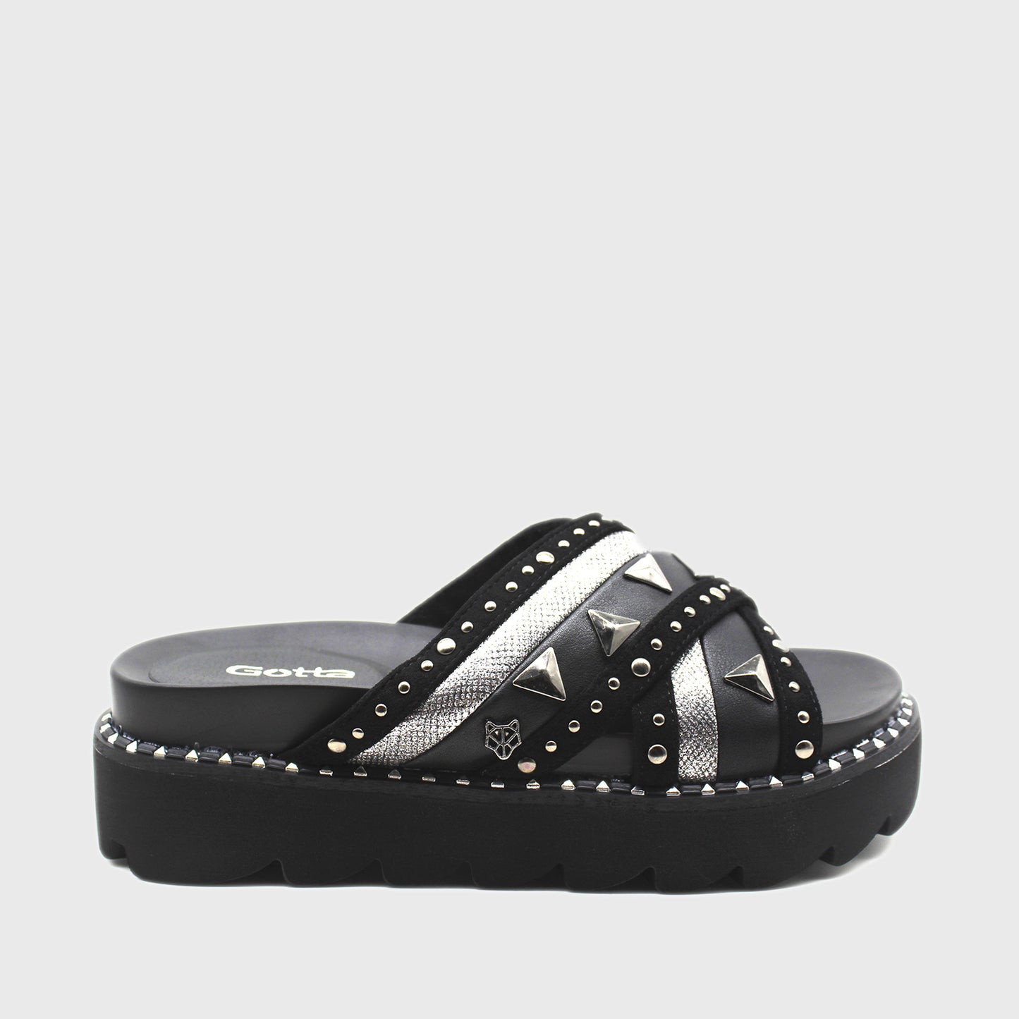 Sandalia Negra Mujer 15733