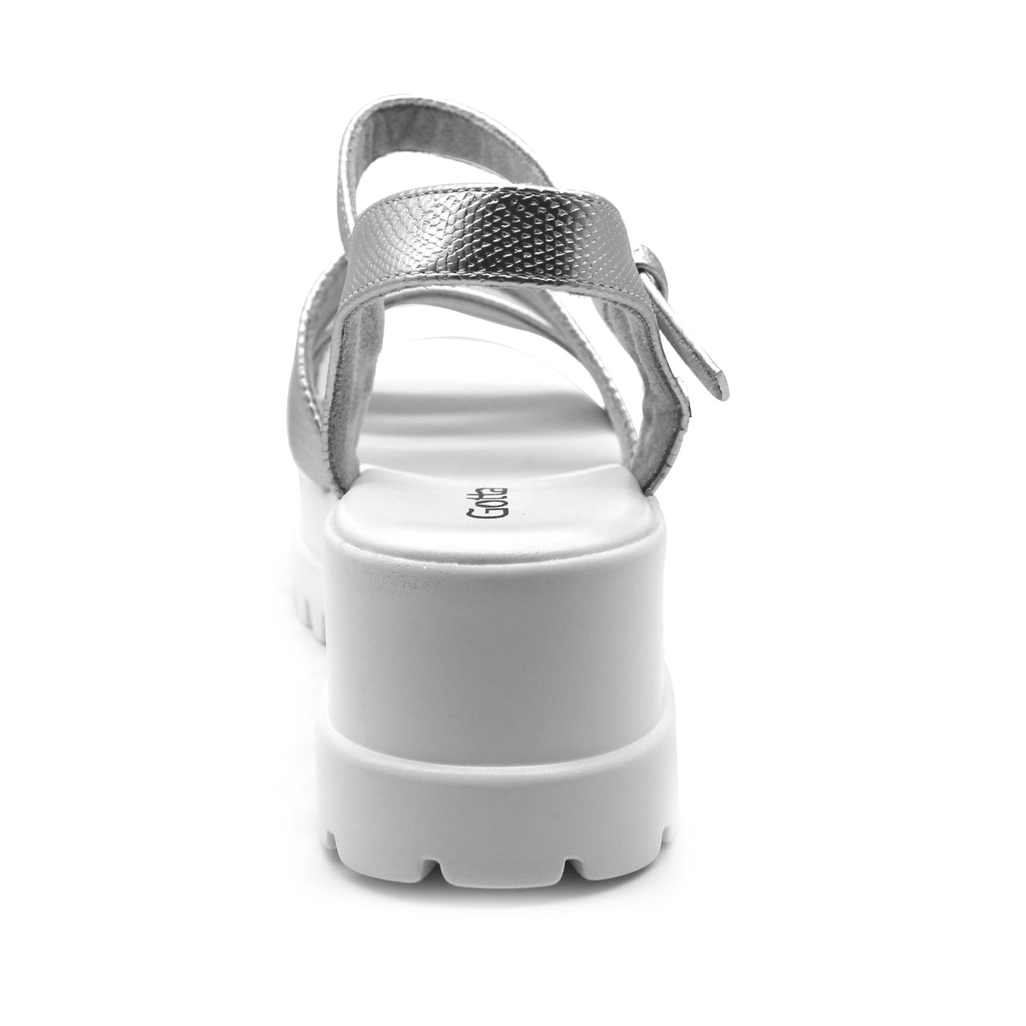 Sandalia Plateada Mujer 15851