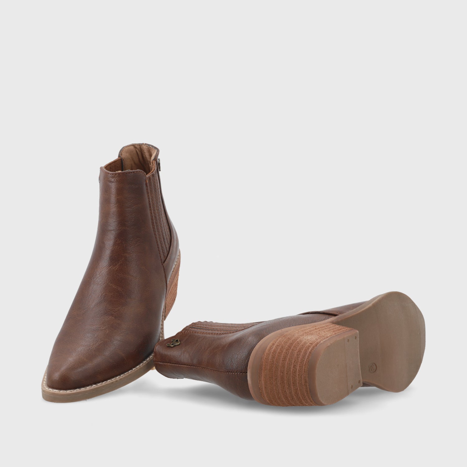 Botín Café Claro Mujer 23730