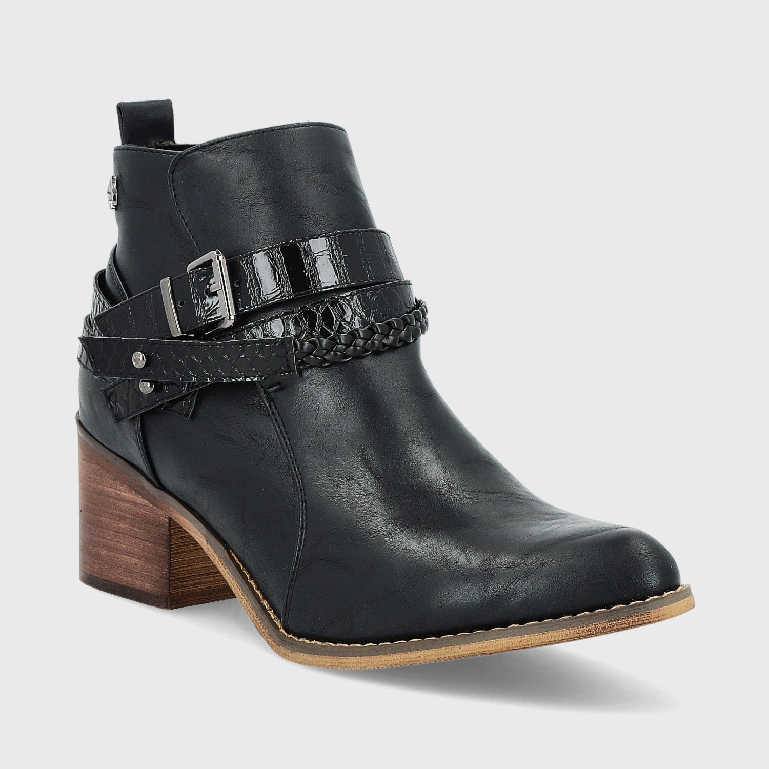 Botín Negro Mujer 23733