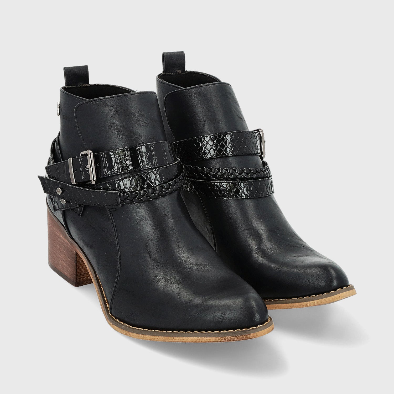 Botín Negro Mujer 23733