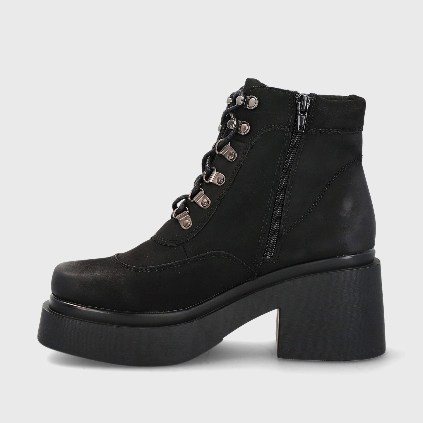 Botín Taco Negro Mujer 25674