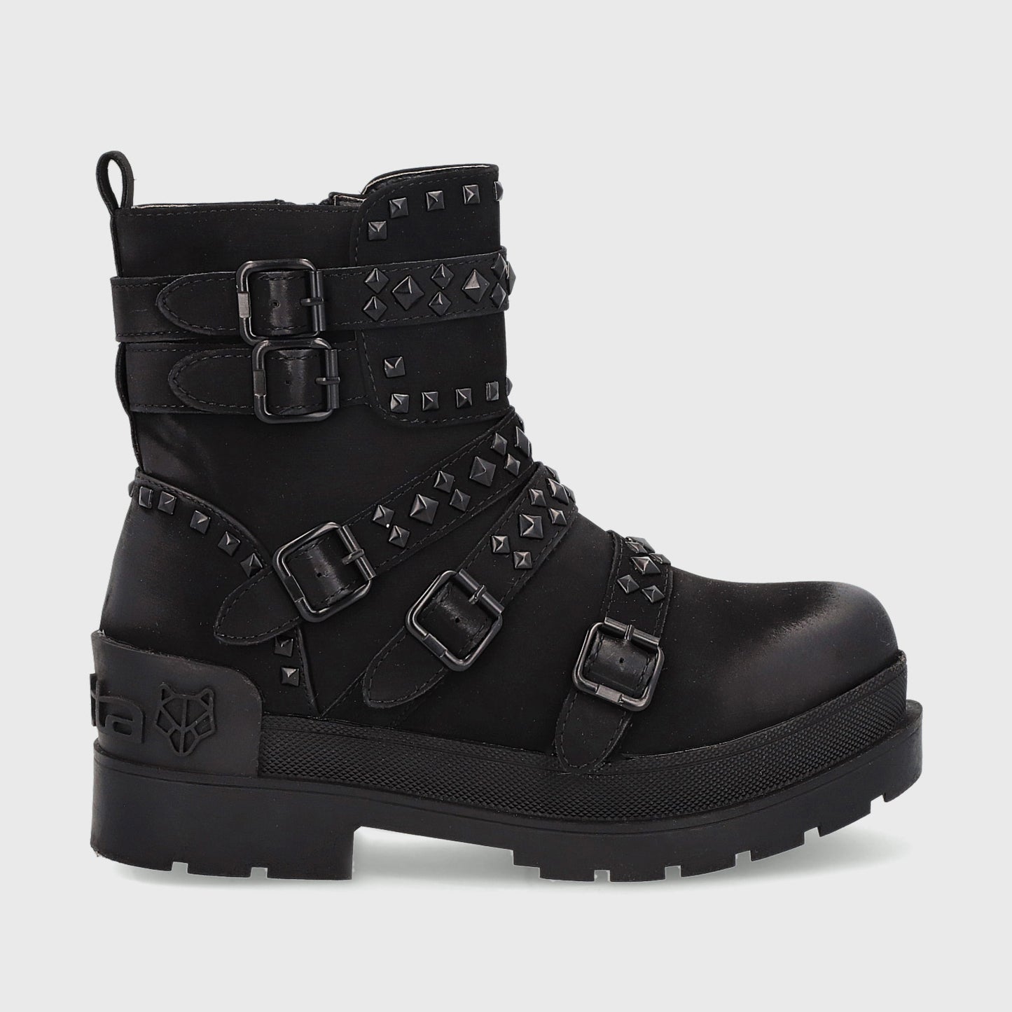 Botín Plataforma Negro Mujer 25682