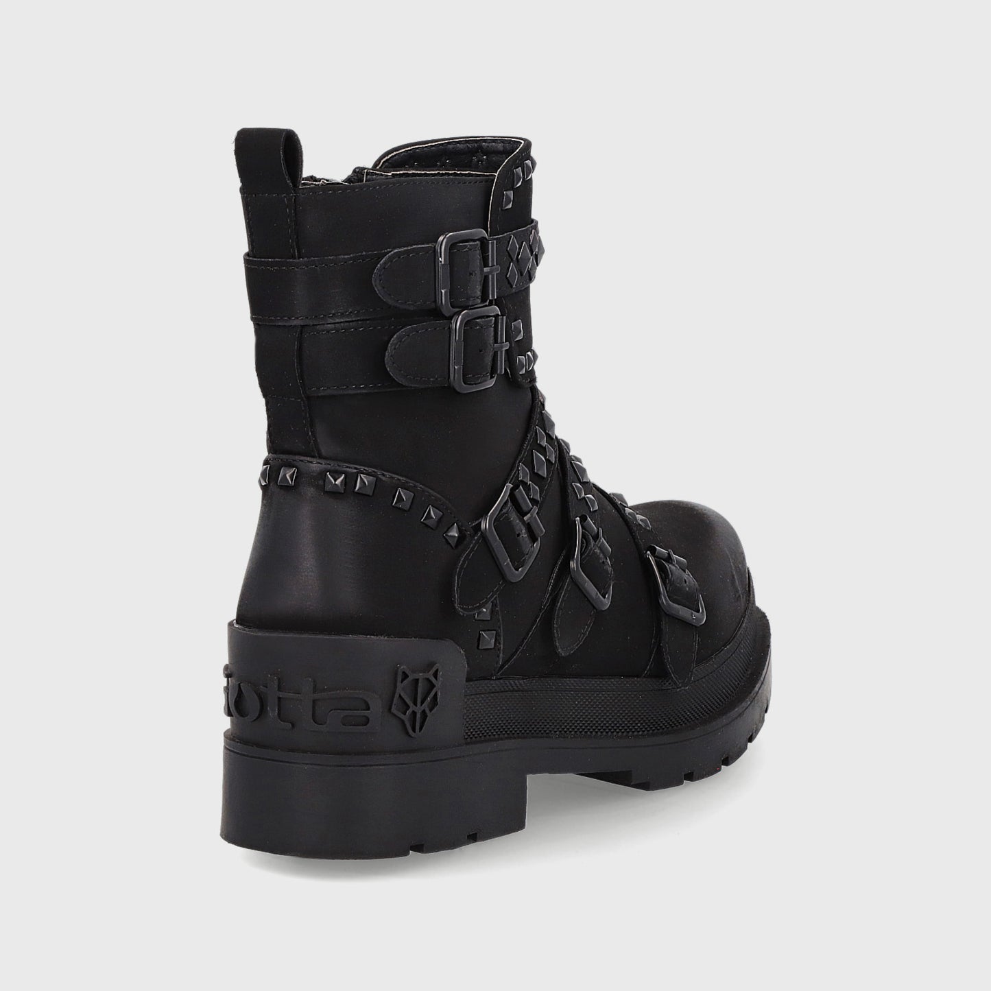 Botín Plataforma Negro Mujer 25682