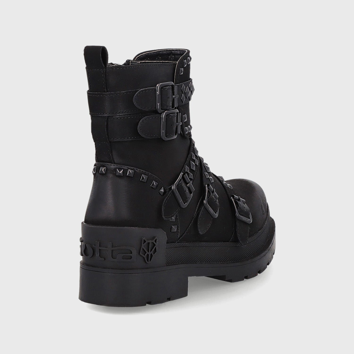 Botín Plataforma Negro Mujer 25682