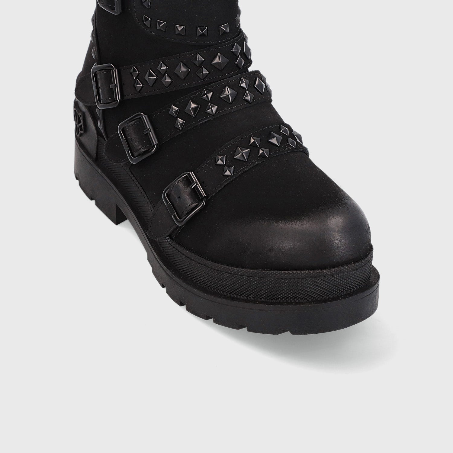 Botín Plataforma Negro Mujer 25682