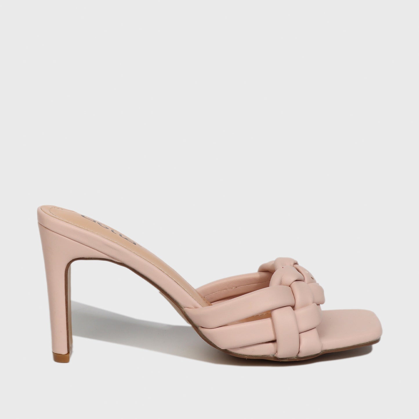 Sandalia Taco Rosada Mujer 25701