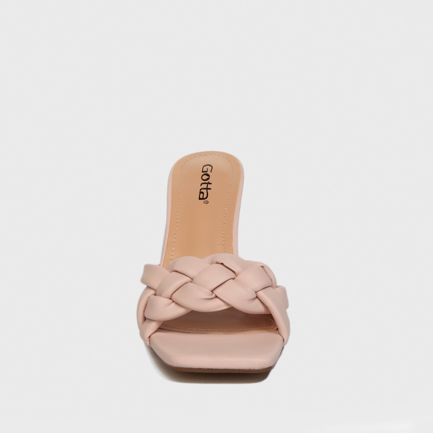 Sandalia Taco Rosada Mujer 25701
