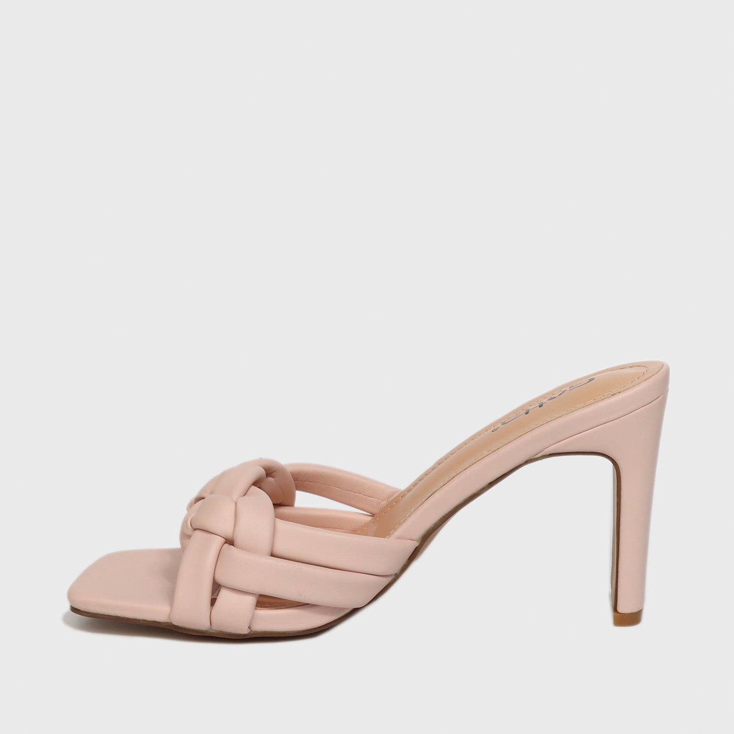 Sandalia Taco Rosada Mujer 25701