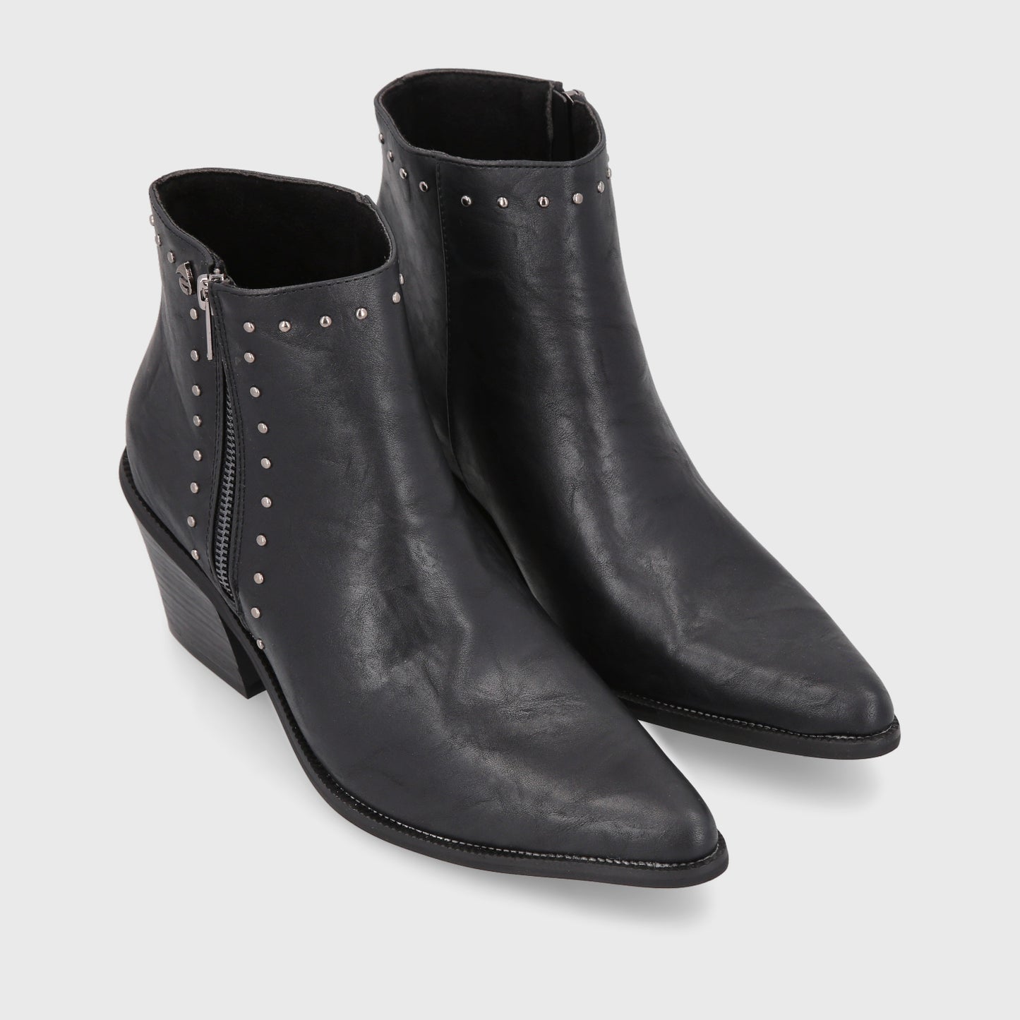 Botín Taco Negro Mujer 33764