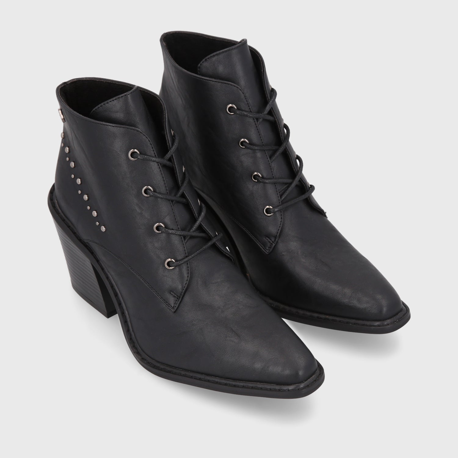 Botín Taco Negro Mujer 33772