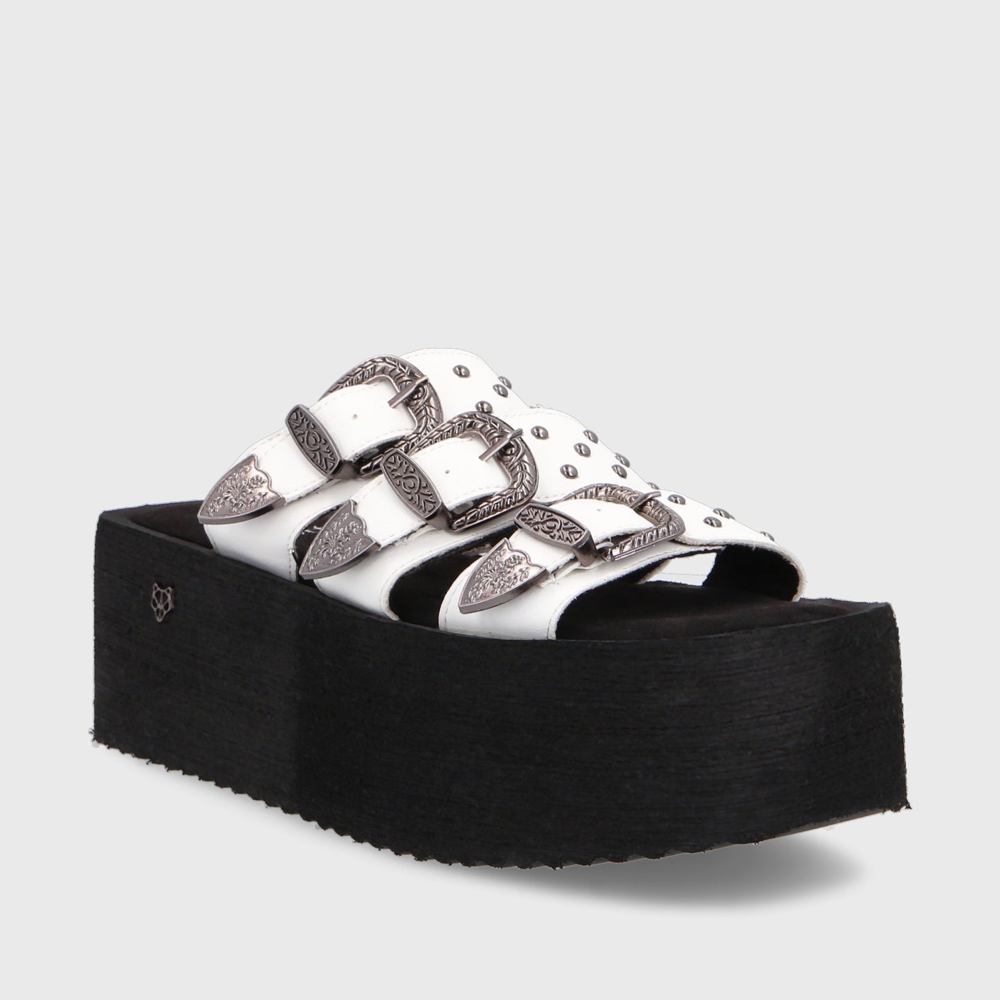 Sandalia Plataforma Blanca Mujer 35251