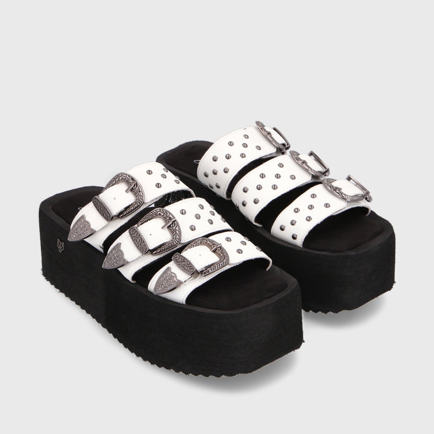 Sandalia Plataforma Blanca Mujer 35251