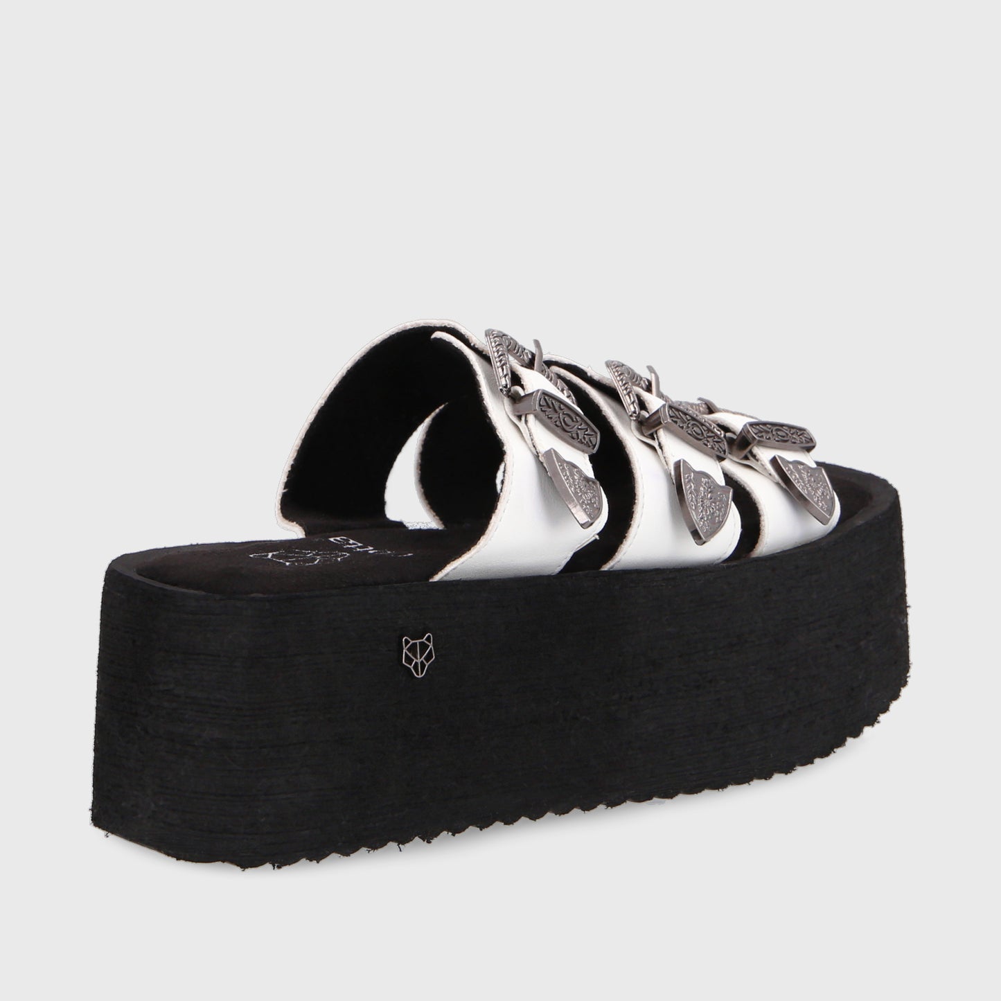 Sandalia Plataforma Blanca Mujer 35251