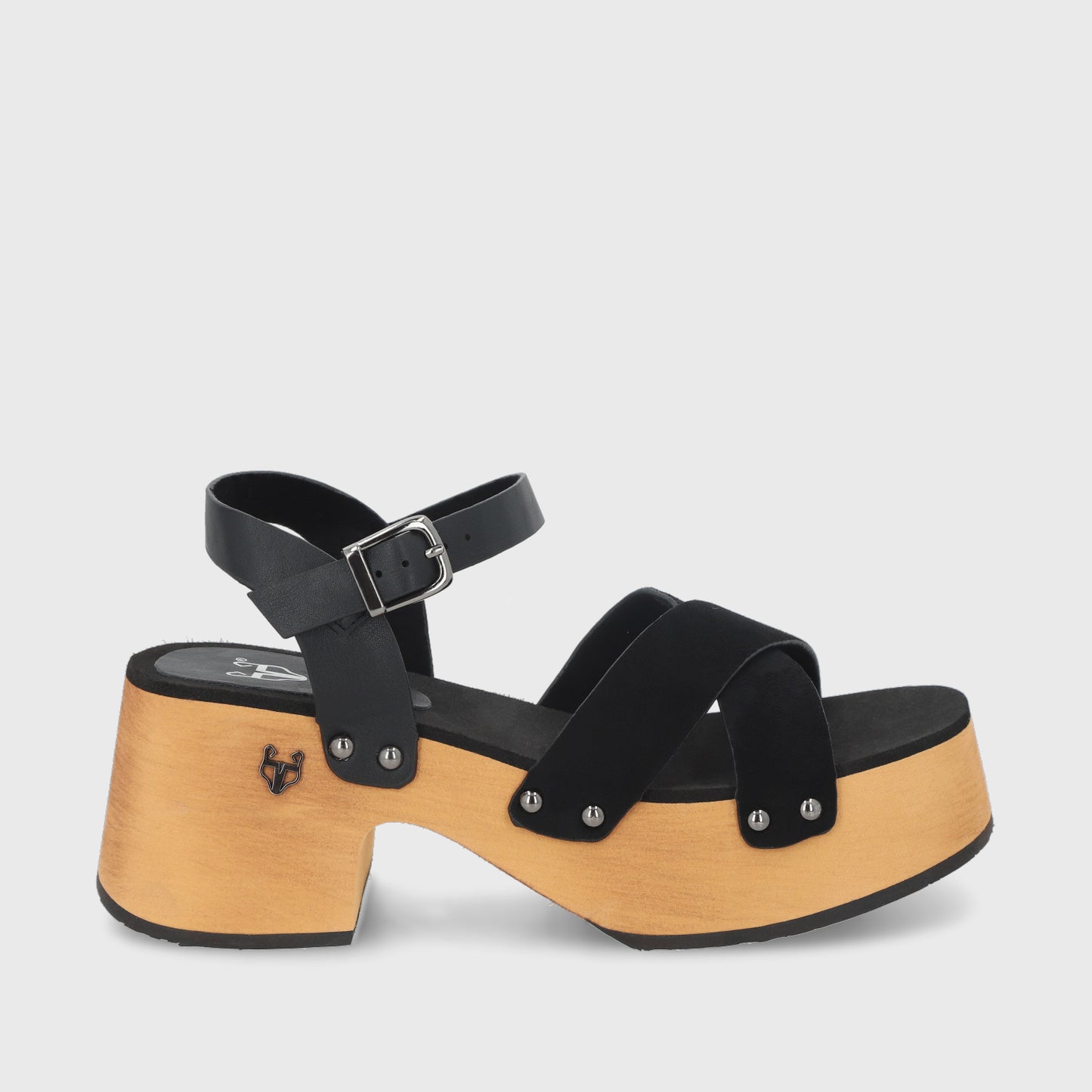 Sandalia Negra Mujer 35263