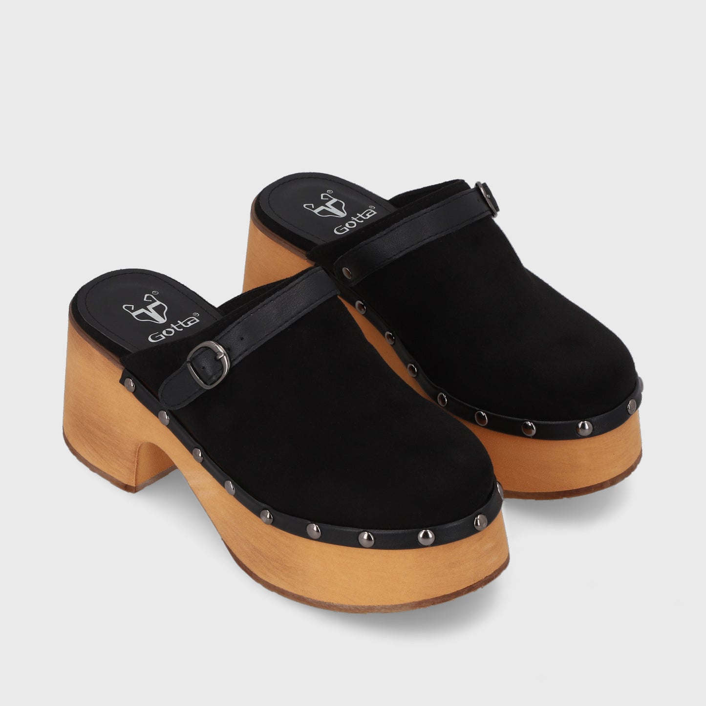 Sandalia Negra Mujer 35265