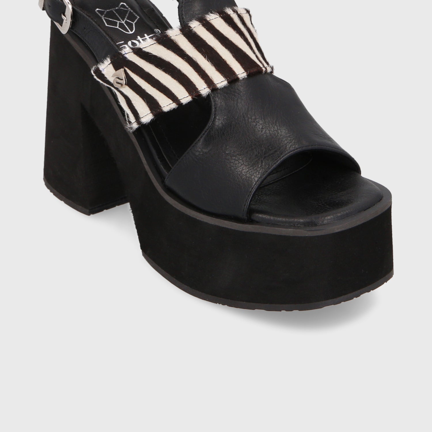 Sandalia Plataforma Animal Print Mujer 35291