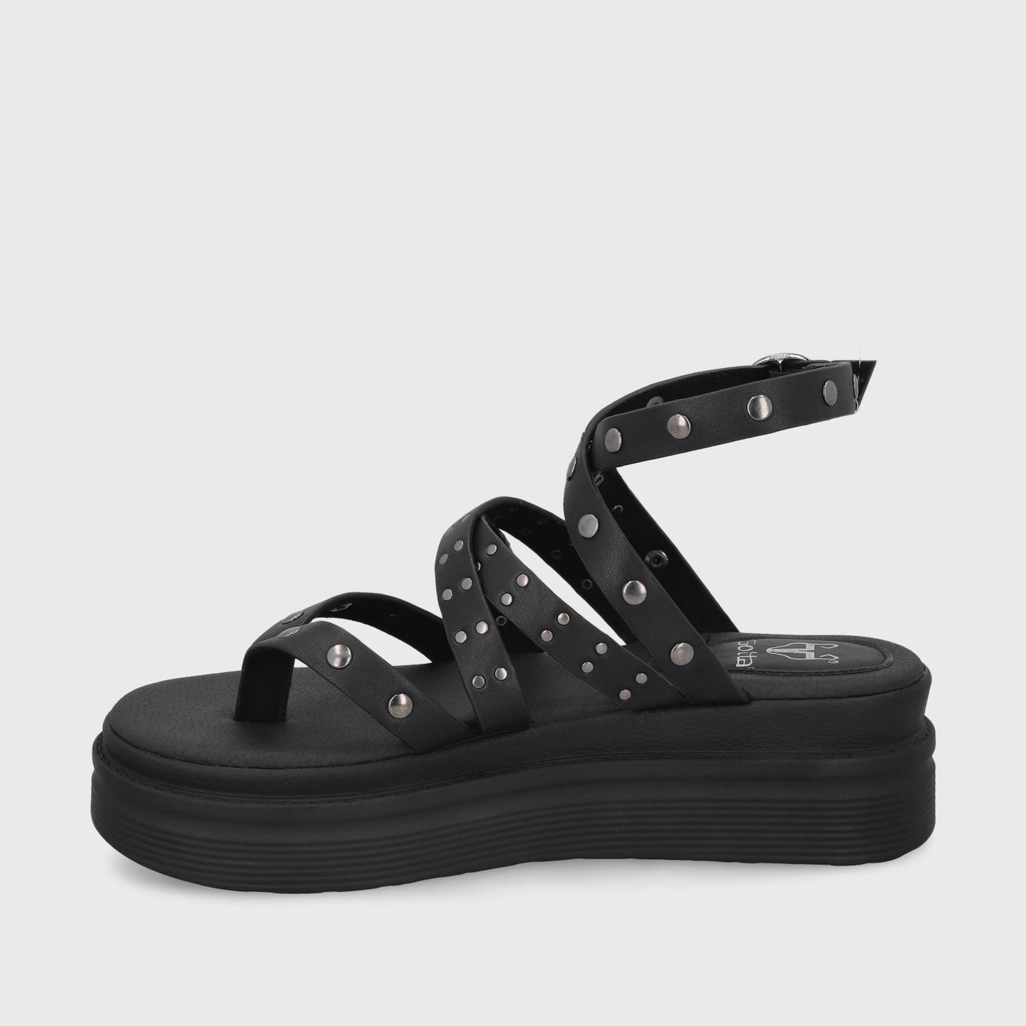 Sandalia Negra Mujer 43013