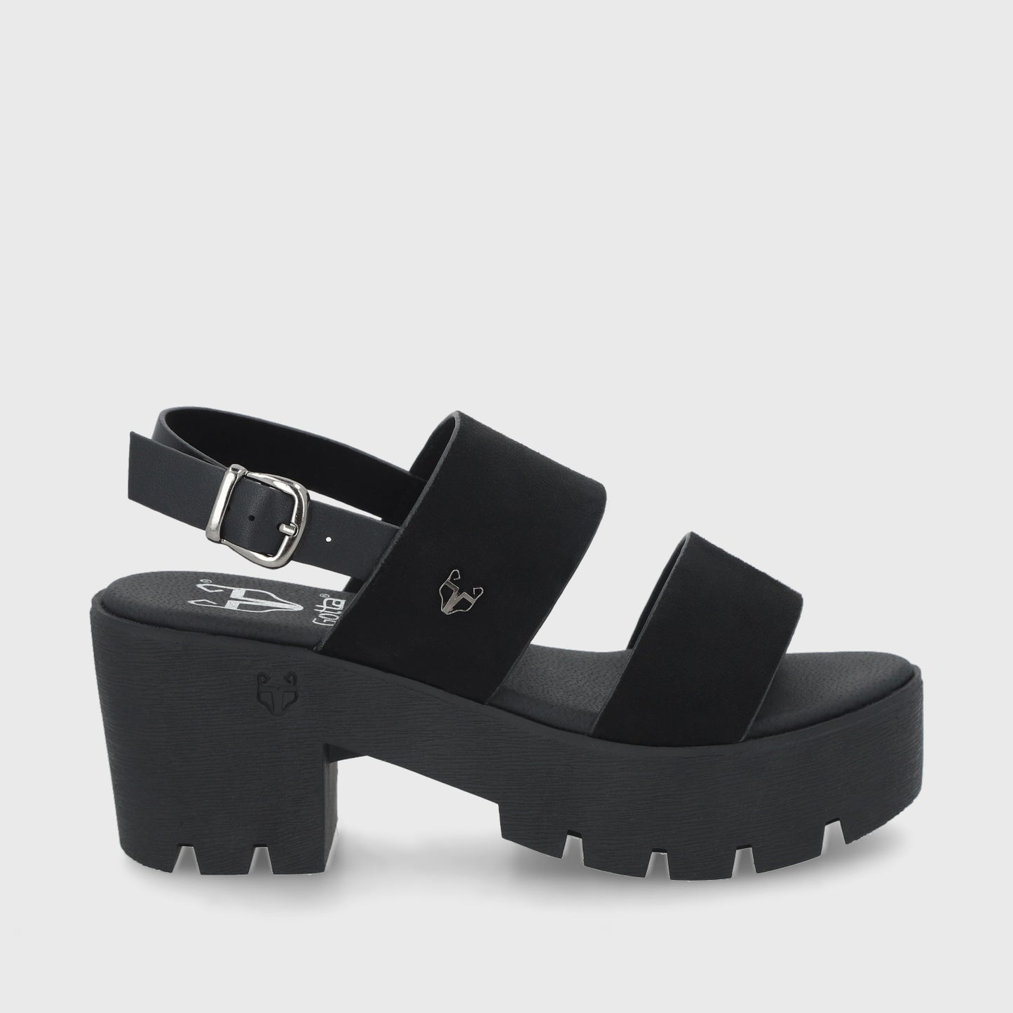 Sandalia Negra Mujer 43021