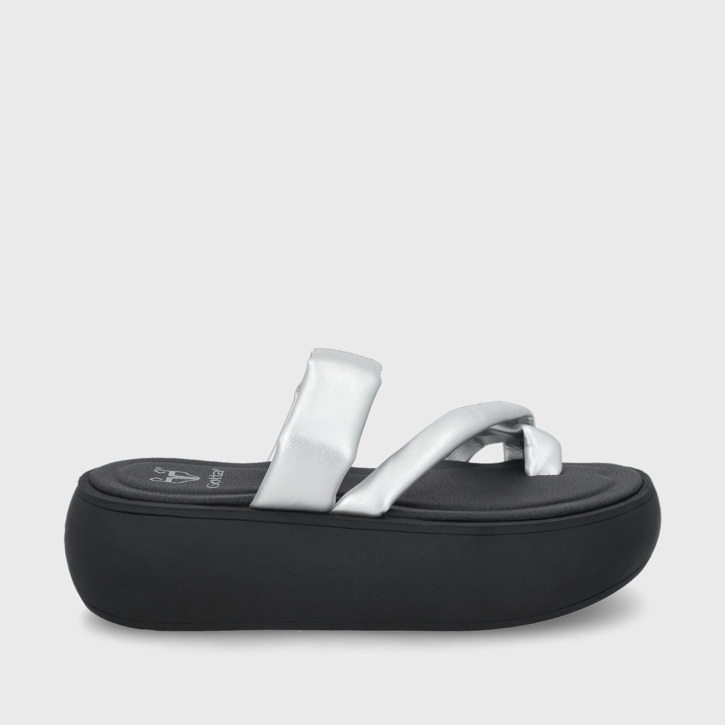 Sandalia Plateada Mujer 43031