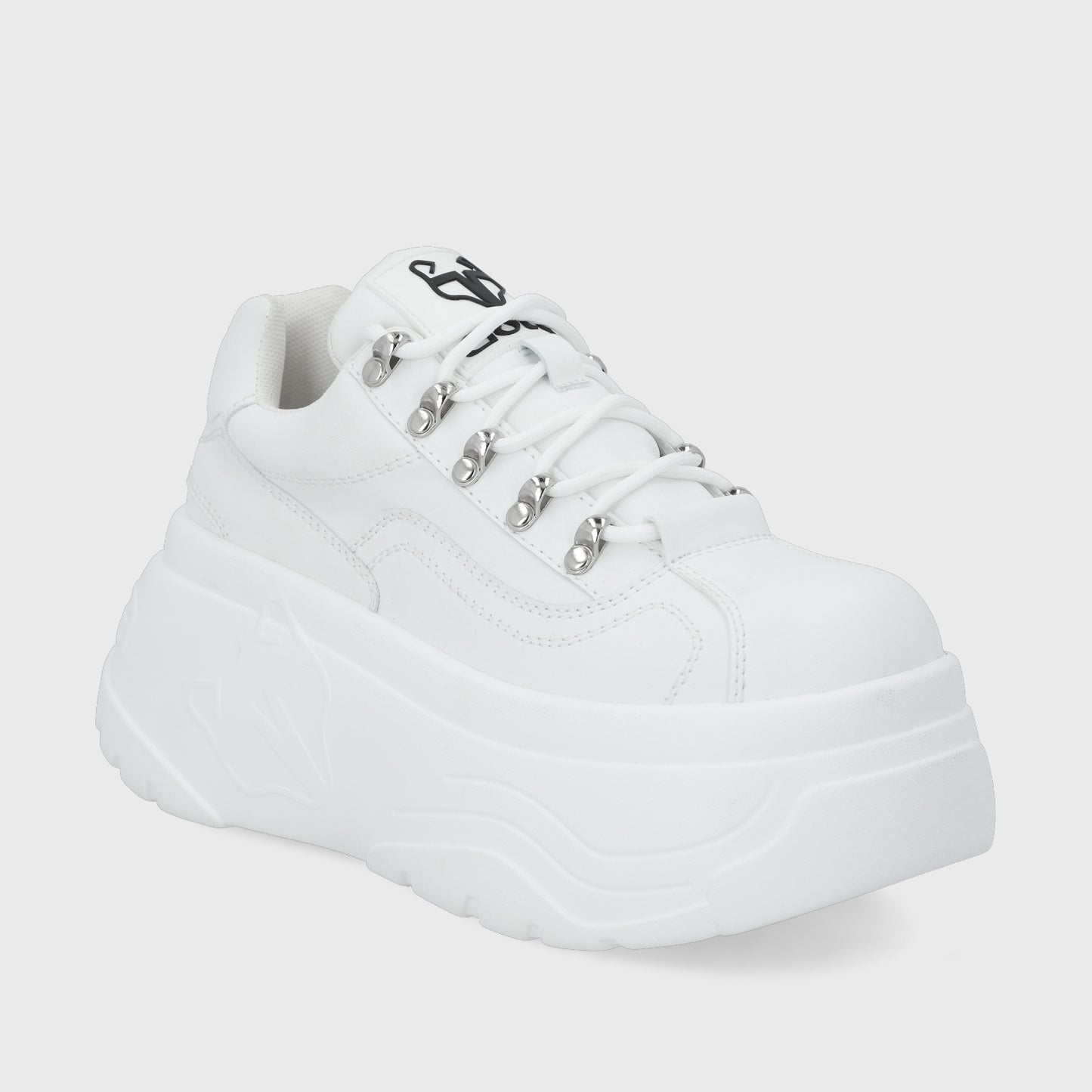 Zapatilla Plataforma Blanca Mujer 43061