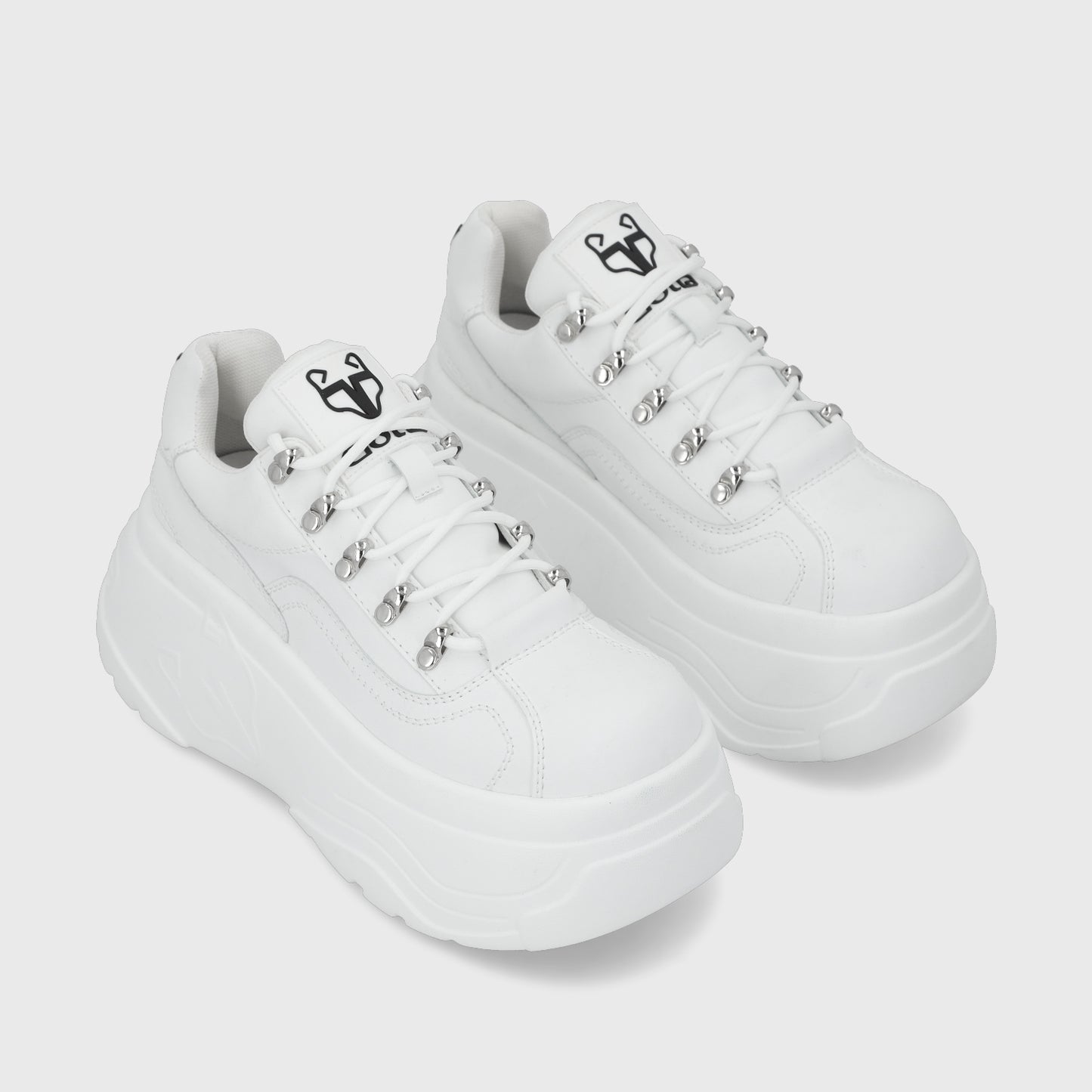 Zapatilla Plataforma Blanca Mujer 43061