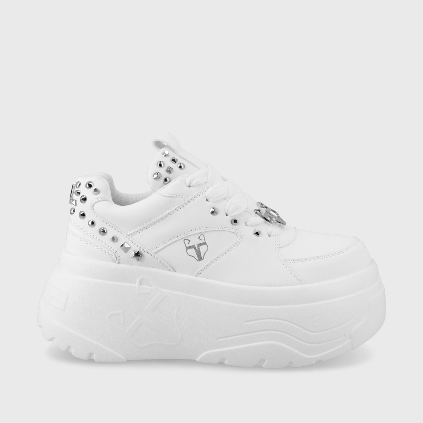 Zapatilla Plataforma Blanca Mujer 43062