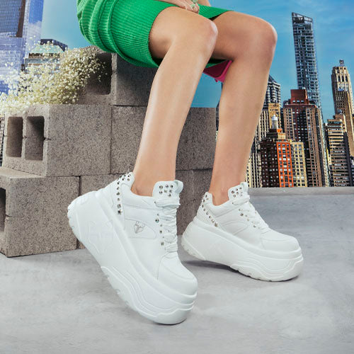 Zapatilla Plataforma Blanca  Mujer 43062