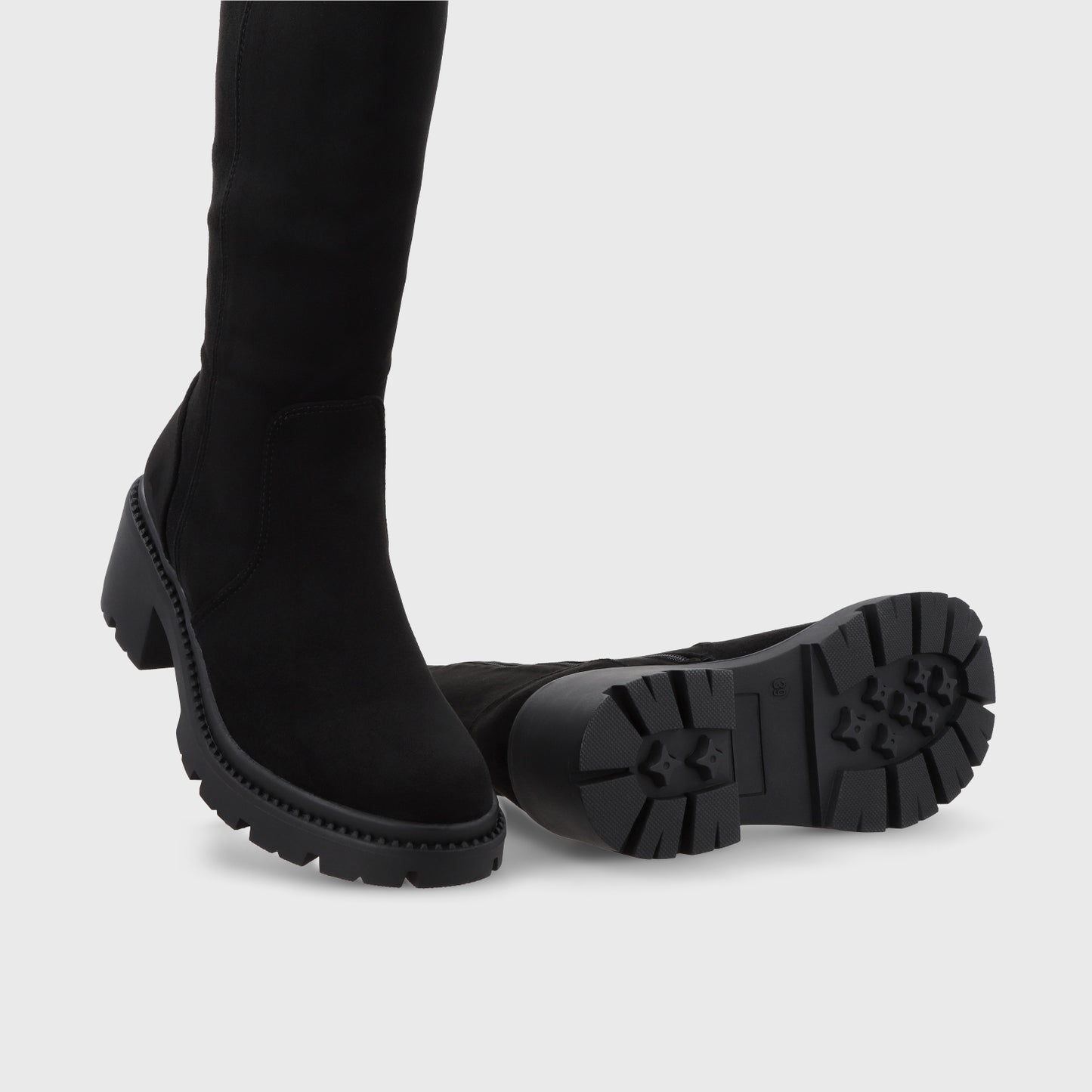 Bota Taco Negra Mujer 55301