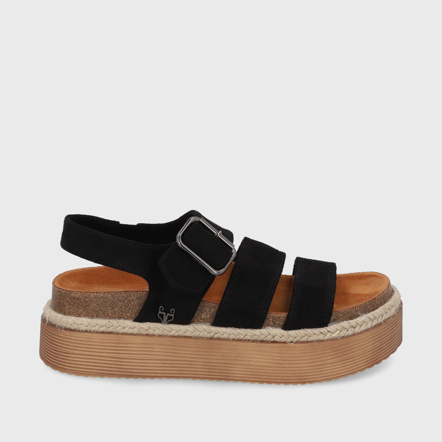 Sandalia Negra Mujer 45862