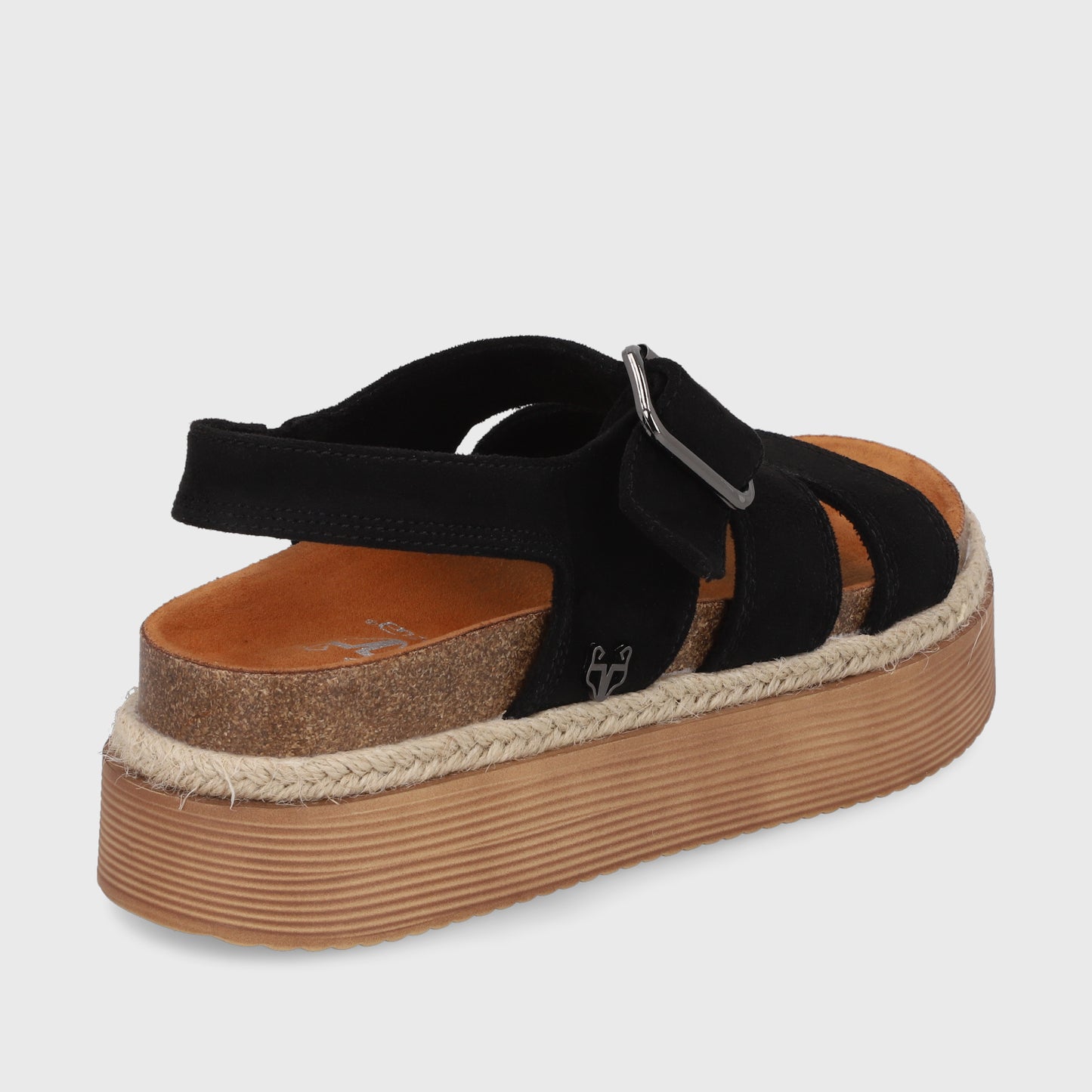 Sandalia Negra Mujer 45862