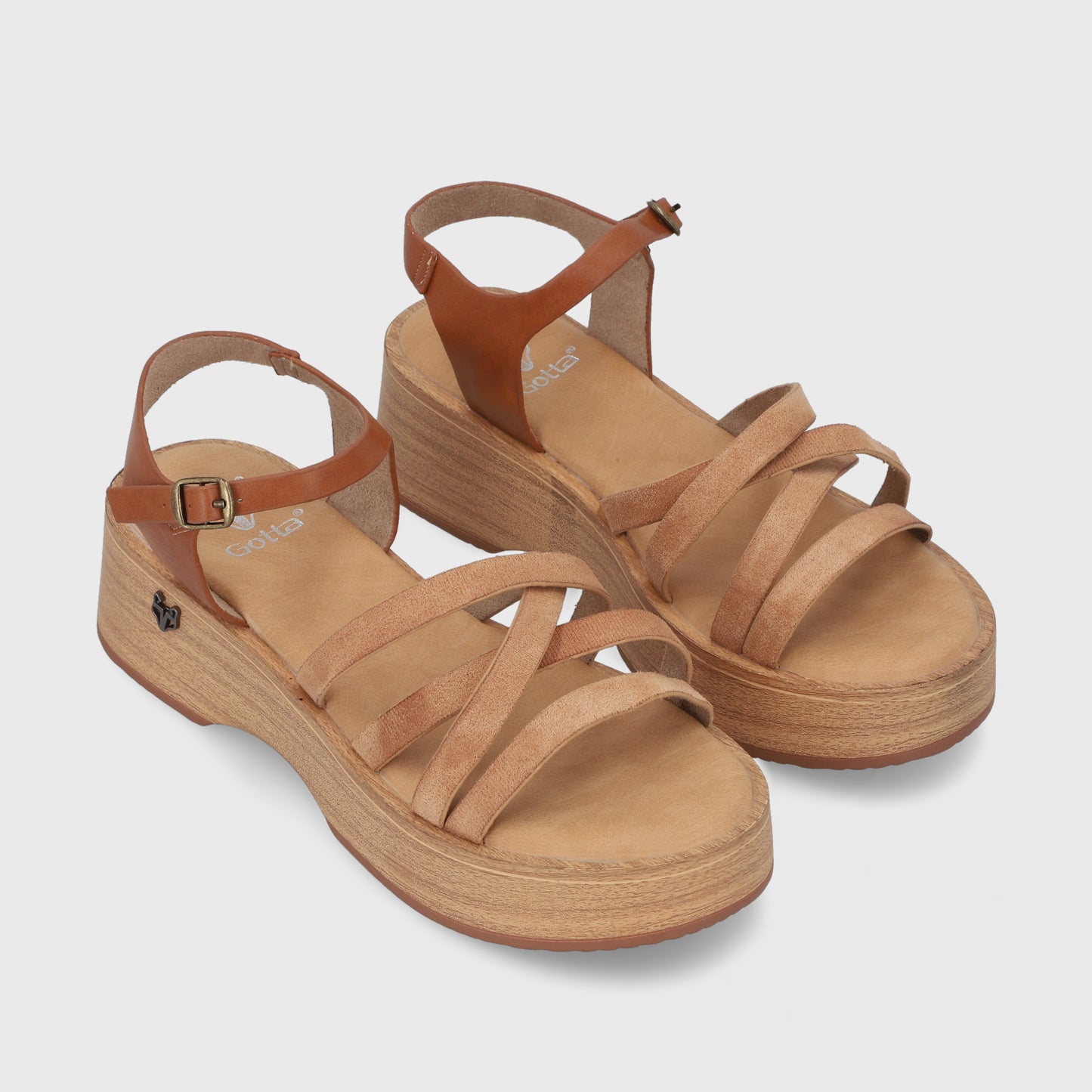 Sandalia Beige Mujer 45892